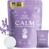 Body Restore bombas ducha aromaterapia lavanda, ideal para relajación durante la ducha.