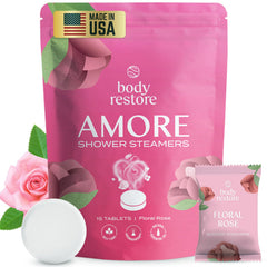 Body Restore: bombas de ducha rosa para relajación en casa