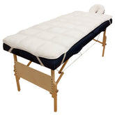 Body Linen Abundance Deluxe, vista frontal de la almohadilla para mesa de masaje, comodidad superior