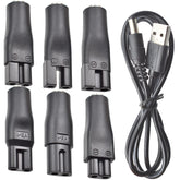BOEEA conjunto de cabezas de recarga de 7 piezas para diferentes interfaces de recortadora.