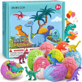 Bofuoos bomba de baño dinosaurio con colores brillantes para niños