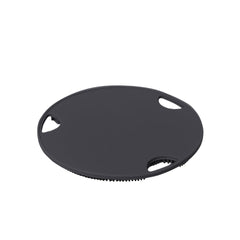 Boie USA exfoliante plano para cuerpo con carbón activado, agarre firme para uso diario en la ducha.