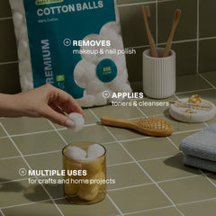 Cliganic bolas-de-algodon-hipoalergenico-suaves-y-absorbentes: aptas para piel sensible