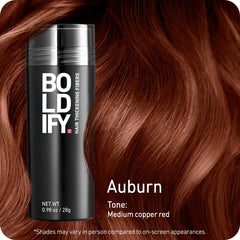 Boldify Fibras para Cabello 28g: efecto natural que disimula la delgadez