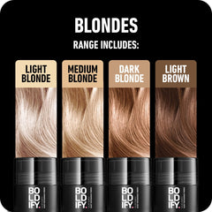 Boldify: igualación de color en raíces rubias para un look natural.