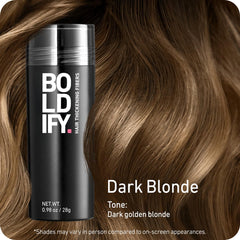 Boldify Fibras capilares en coronilla mezcla natural y discreta.