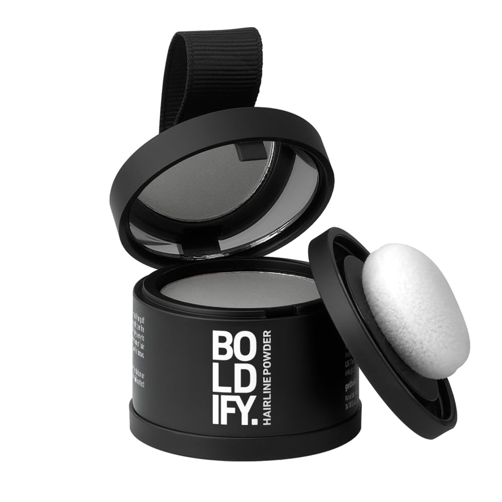 Boldify Polvo de línea capilar, aplicación compacta para retoques rápidos