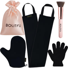Guante autobronceador suave de BOLITFU para aplicación uniforme y sin manchas