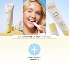 Bondi Sands Sunny Kiss SPF 60 Coconut Crush, brillo sedoso en labios.