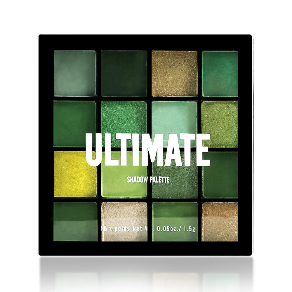 Boobeen Paleta de sombras verde, primer plano para estilos intensos y fácil de difuminar.