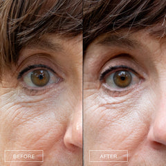 BOOM! por Cindy Joseph: aplicación suave de crema contorno ojos.