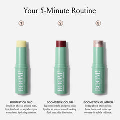 Boomstick Color tono rosado suave para mejillas y labios.