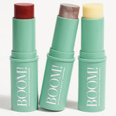 Boomstick Trio empaque compacto para retoques diarios en cualquier lugar.