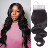 Boopwine 4x4 lace closure body wave texture for natural-looking part and easy styling