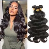 Boopwine body wave bundles 8 inch weft for full-volume sew-in versatility
