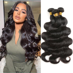Boopwine body wave bundles 8 inch weft for full-volume sew-in versatility