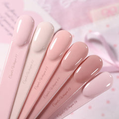 Born Pretty aplicación fácil de gel rosado para manicuras rápidas y limpias.