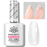 Born Pretty Builder Gel: aplicación fácil para base suave y nivelada.