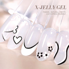 Born Pretty Gel, acabado brillante para uñas largas y resistentes.