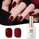 Born Pretty Esmalte Gel Burdeos: botella visible, acabado duradero