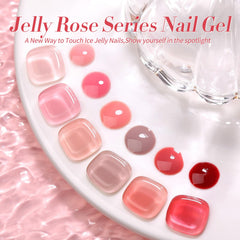 Born Pretty gel nude rosado, contenido del kit para manicura casera