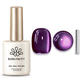 Born Pretty gel magnético para ojos de gato en tono purpura para uñas.