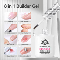 Gel extension uñas transparente 15 ml para modelar