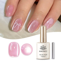 Born Pretty gel imantado con efecto ojo de gato, rosa luna