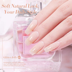 Born Pretty Jelly Gel Nail Polish acabado translúcido para capas ligeras