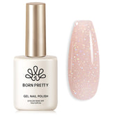 Born Pretty Jelly Gel Nail Polish rosado translúcido para un look natural y suave