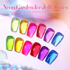 Échantillon vernis néon rouge Born Pretty Jelly Gel, pigment riche.