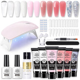Born Pretty kit de uñas con lámpara LED portátil para manicura en casa.