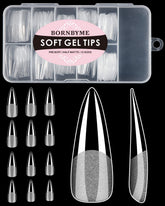 Bornbyme uñas gel con punta en estilete para una extensión elegante y duradera.