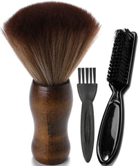 Borogo cepillo cuello barbero grande para limpieza rápida tras el corte.
