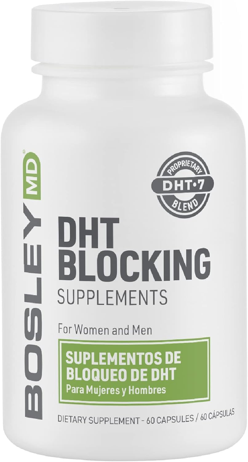 BosleyMD DHT7 cápsulas mezcla para cabello más grueso, uso diario
