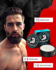 Bossman bálsamo-barba-textura-cremosa: textura suave que nutre la barba.
