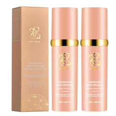 Botagus fundación 4 en 1, luz espectro, tono natural y protección SPF50 para uso diario