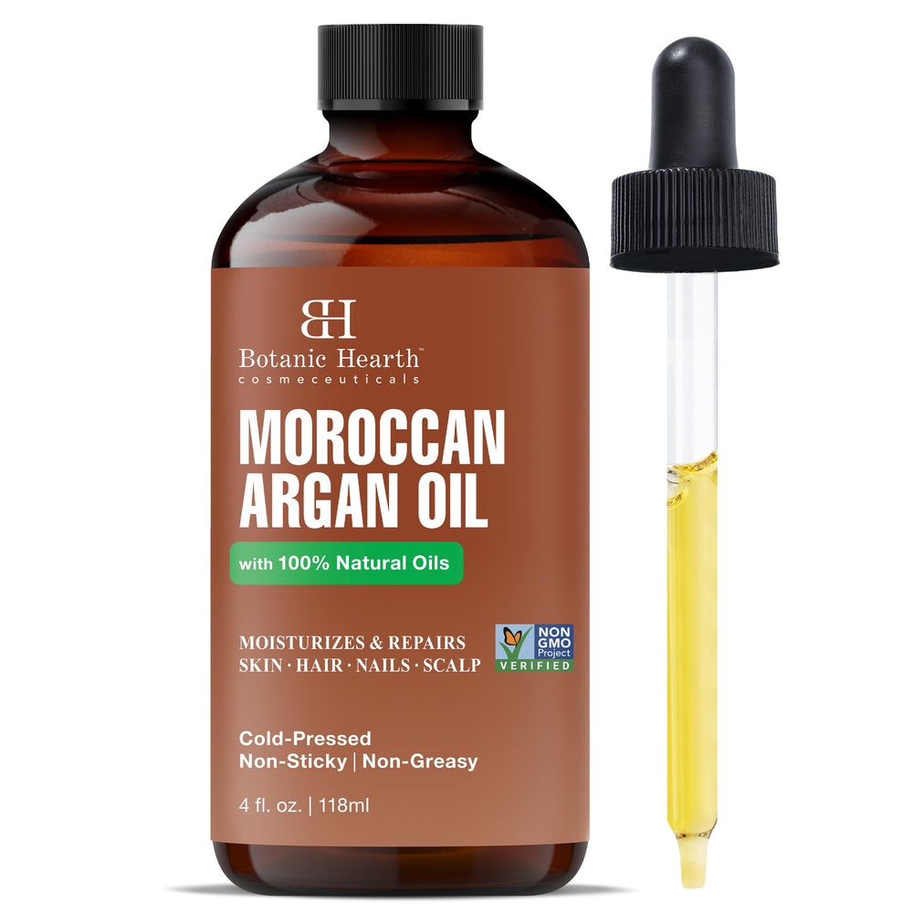Botanic Hearth aceite de argán en frasco para cabello hidratado y brillos suaves
