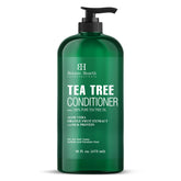 Acondicionador Botanic Hearth de Arbol de Te, botella: suaviza cuero cabelludo y facilita peinado diario.