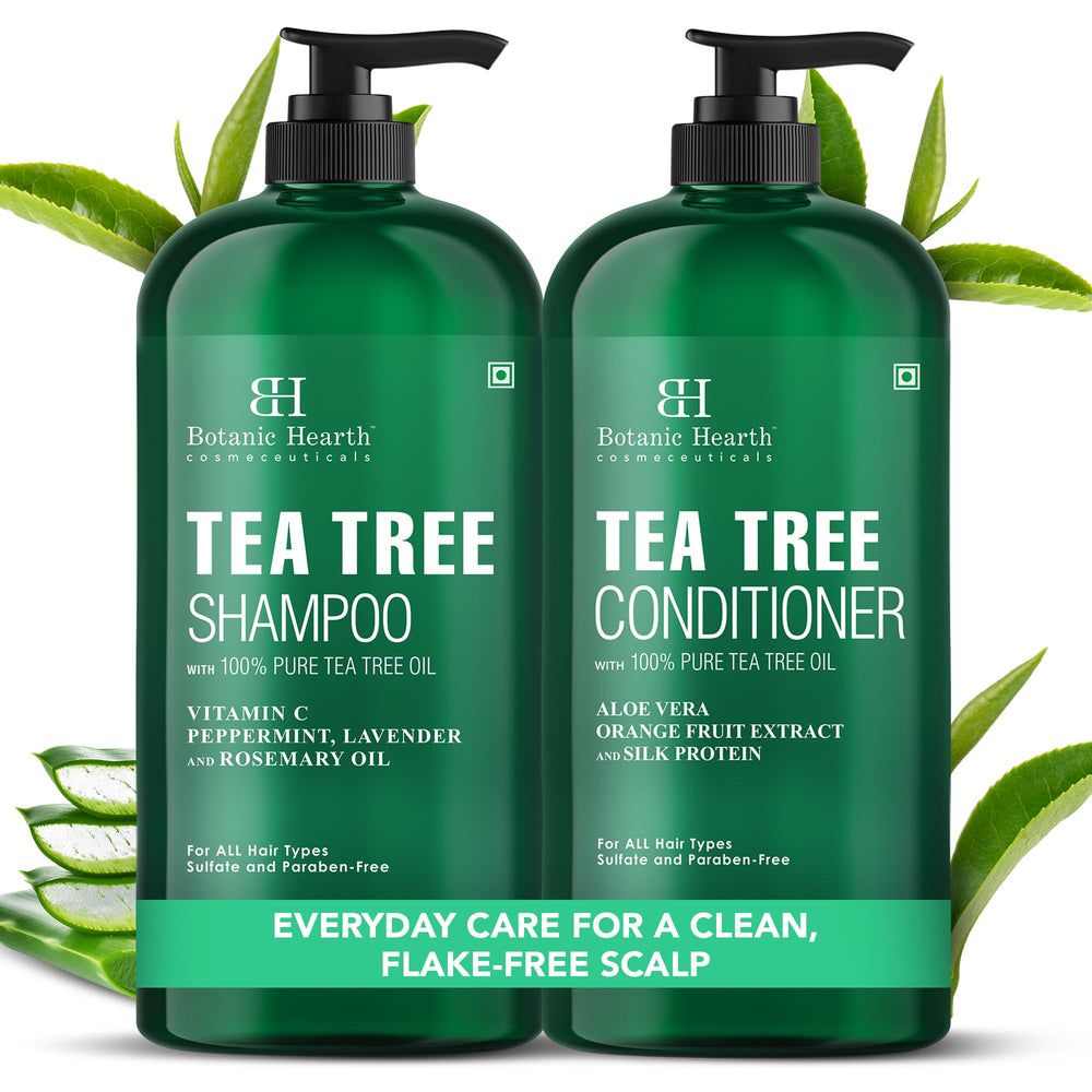 Botanic Hearth champú con árbol de té, limpieza fresca para cuero cabelludo