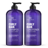 Botanic Hearth champú para cabello rizado en botella, desenredo suave.
