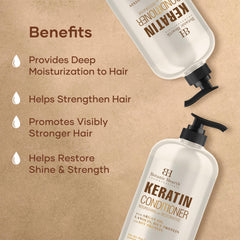 Control del frizz y sellado de humedad para cabello brillante con Botanic Hearth.