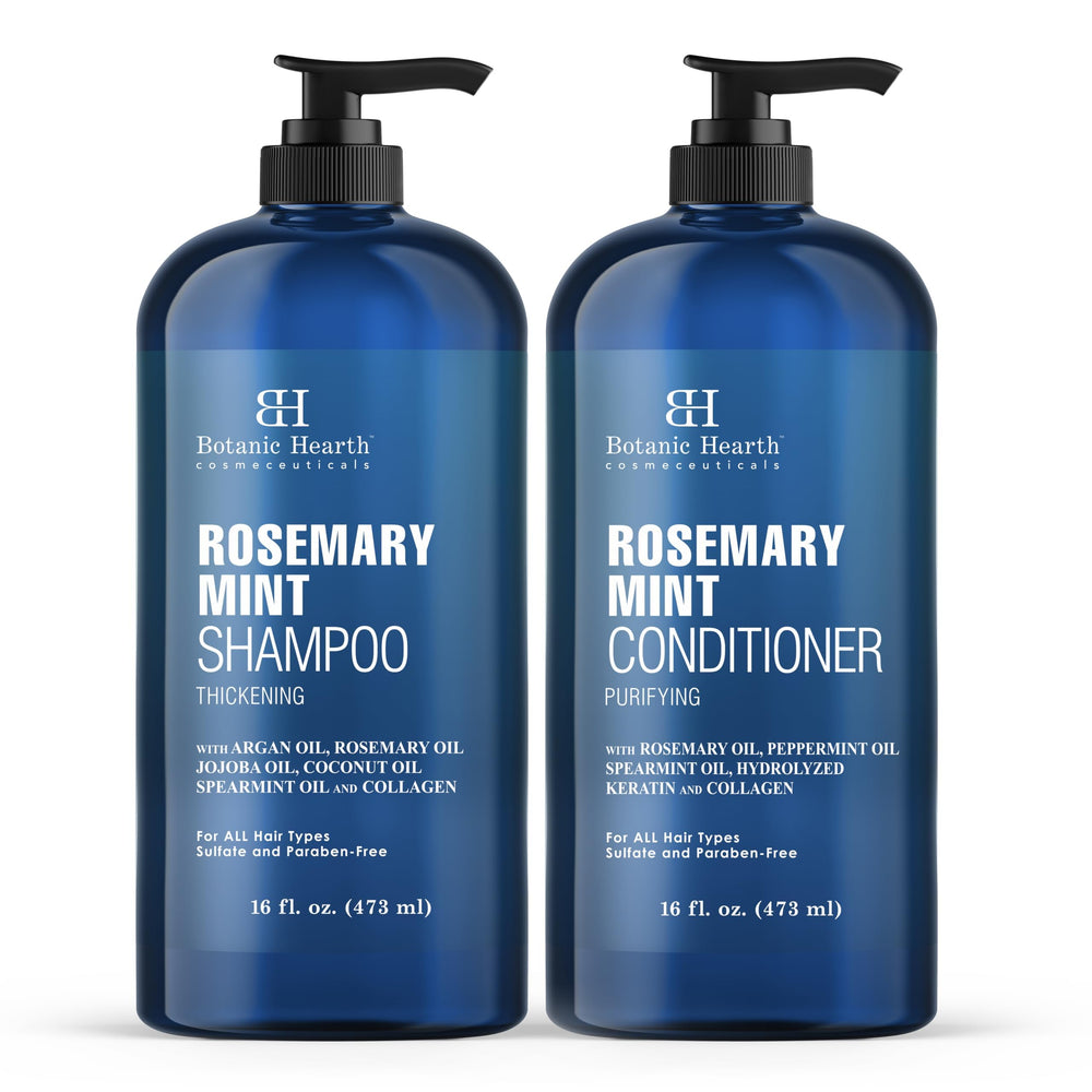 Botanic Hearth Shampoo Romero Menta: fortalece el cabello y aporta brillo saludable.