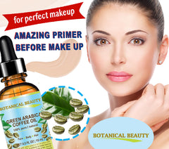 Botanical Beauty Aceite de Café Verde Arábica para uñas, cutículas suaves y fortalecimiento.