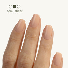 Botanist Nails Remedy: muestra de tono desnudo para cobertura discreta.
