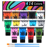 Pintura facial Bowitzki crema, 14 colores, tubo, cobertura duradera para rostro