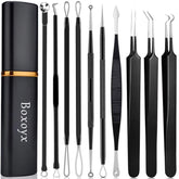 Boxoyx kit de 10 herramientas para extracción de puntos negros, fácil de usar
