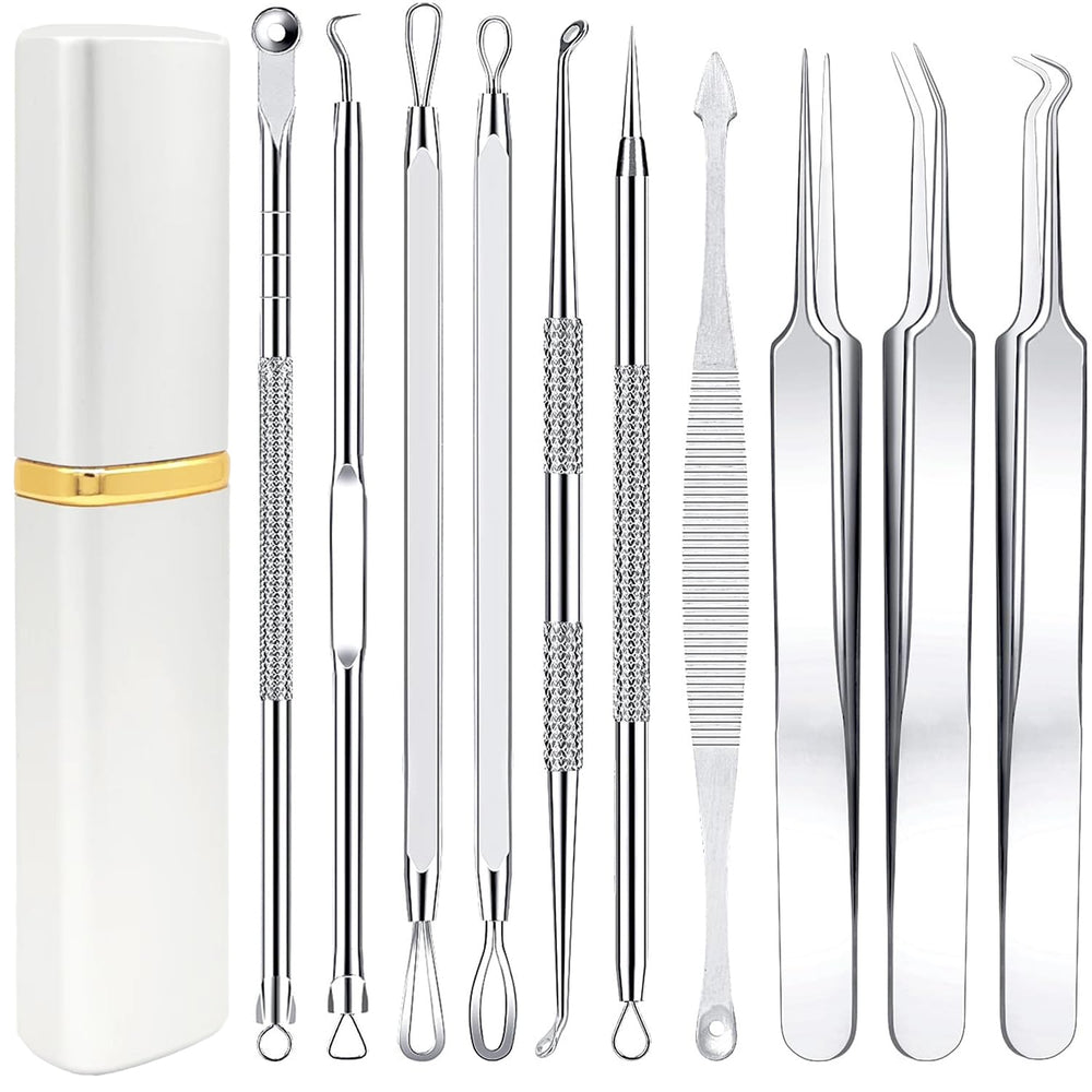 Boxoyx kit extracción de espinillas, conjunto completo para remover puntos negros con control.