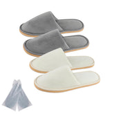 BoxSkivra zapatillas spa con empaque individual para huéspedes; higiene y comodidad.