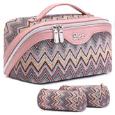 BOYATU bolsa maquillaje viaje set 3 piezas, perfecta para organizar imprescindibles durante viajes.
